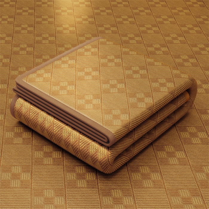 91家纺网 家纺一手货源 找家纺 （总）缦吉 2026新款小包边仿冰藤凉席席子（可供外贸跨境）