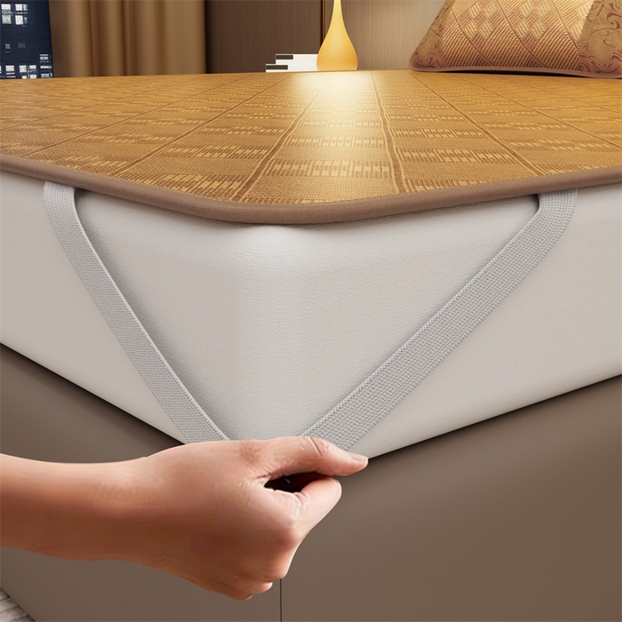 91家纺网 家纺一手货源 找家纺 缦吉 2026新款小包边仿冰藤凉席席子（可供外贸跨境） 九宫格