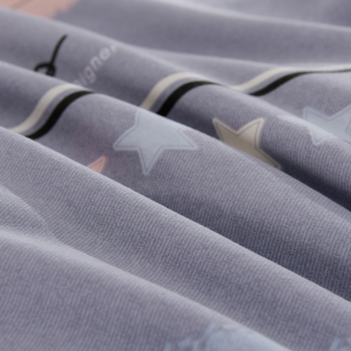 91家纺网 家纺一手货源 找家纺 董成龙 2026新款直播爆款加厚全棉活性磨毛四件套纯棉三件套 波尔兰卡-灰