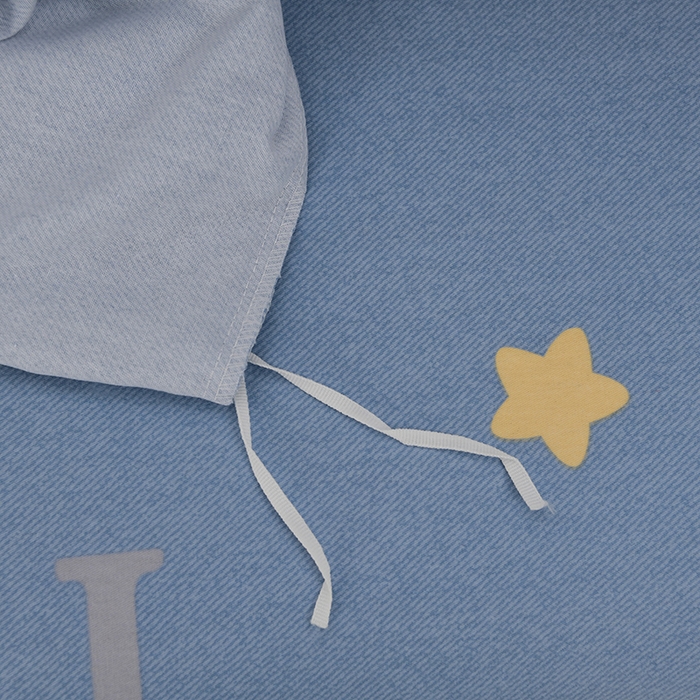 91家纺网 家纺一手货源 找家纺 董成龙 2026新款直播爆款加厚全棉活性磨毛四件套纯棉三件套 熊墩墩-蓝