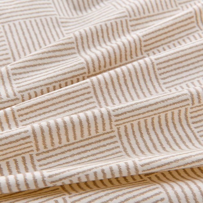 91家纺网 家纺一手货源 找家纺 董成龙 2026新款直播爆款加厚全棉活性磨毛四件套纯棉三件套 青春格调-棕