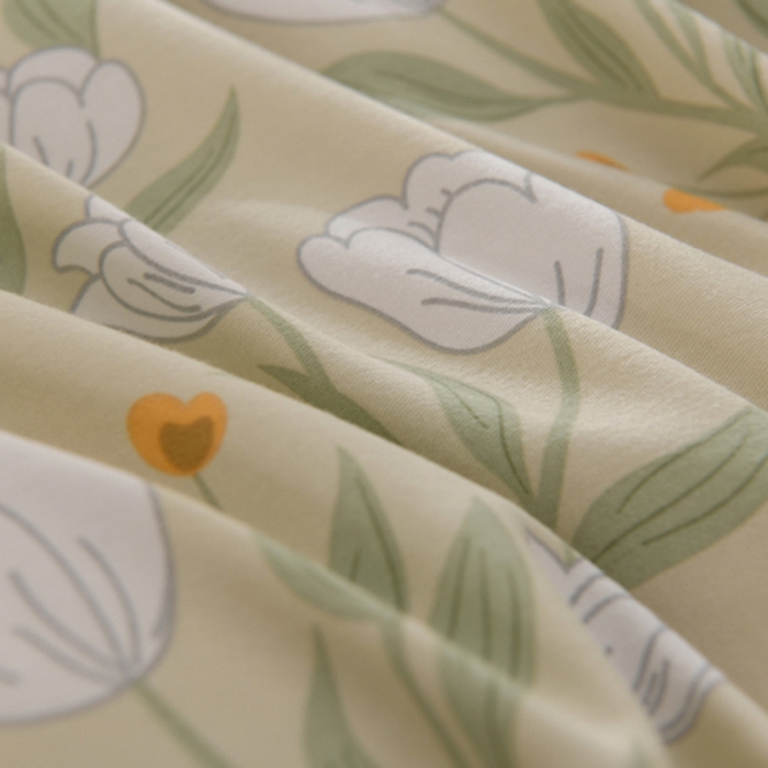 91家纺网 家纺一手货源 找家纺 董成龙 2026新款直播爆款加厚全棉活性磨毛四件套纯棉三件套 花语之都-灰