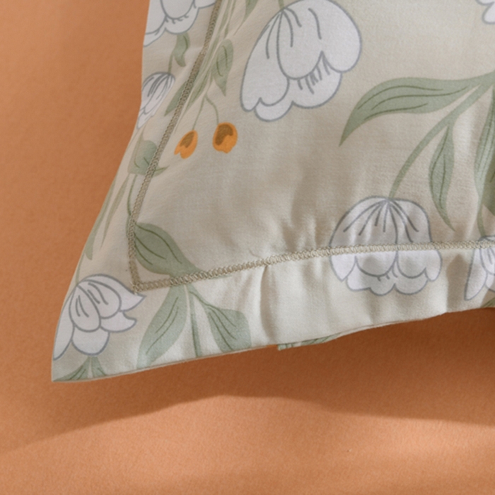 91家纺网 家纺一手货源 找家纺 董成龙 2026新款直播爆款加厚全棉活性磨毛四件套纯棉三件套 花语之都-灰