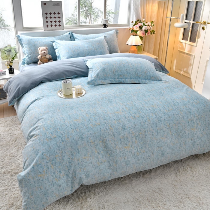 91家纺网 家纺一手货源 找家纺 董成龙 2026新款直播爆款加厚全棉活性磨毛四件套纯棉三件套 米莱-兰