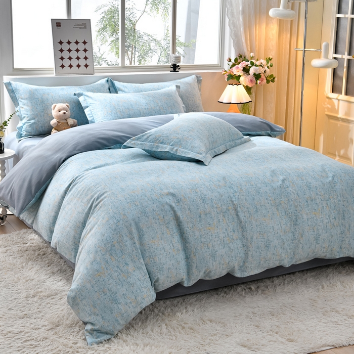 91家纺网 家纺一手货源 找家纺 董成龙 2026新款直播爆款加厚全棉活性磨毛四件套纯棉三件套 米莱-兰