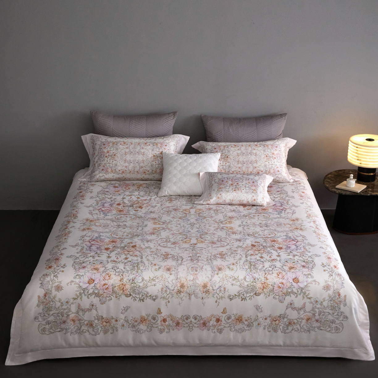 91家纺网 家纺一手货源 找家纺 （总）金奇达家纺 2026新款【茧养·丝光缎】四件套-柏林花事【（会员减40元）标准号全网控价（折后券后）不低于299元】