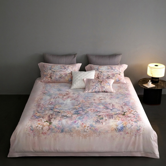 91家纺网 家纺一手货源 找家纺 （总）金奇达家纺 2026新款【茧养·丝光缎】四件套-柏林花事【（会员减40元）标准号全网控价（折后券后）不低于299元】