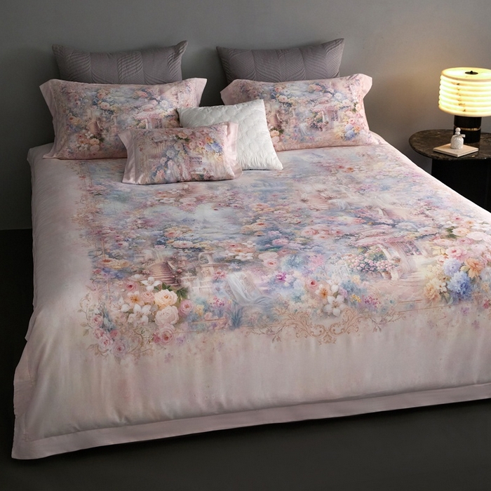 91家纺网 家纺一手货源 找家纺 （总）金奇达家纺 2026新款【茧养·丝光缎】四件套-柏林花事【（会员减40元）标准号全网控价（折后券后）不低于299元】