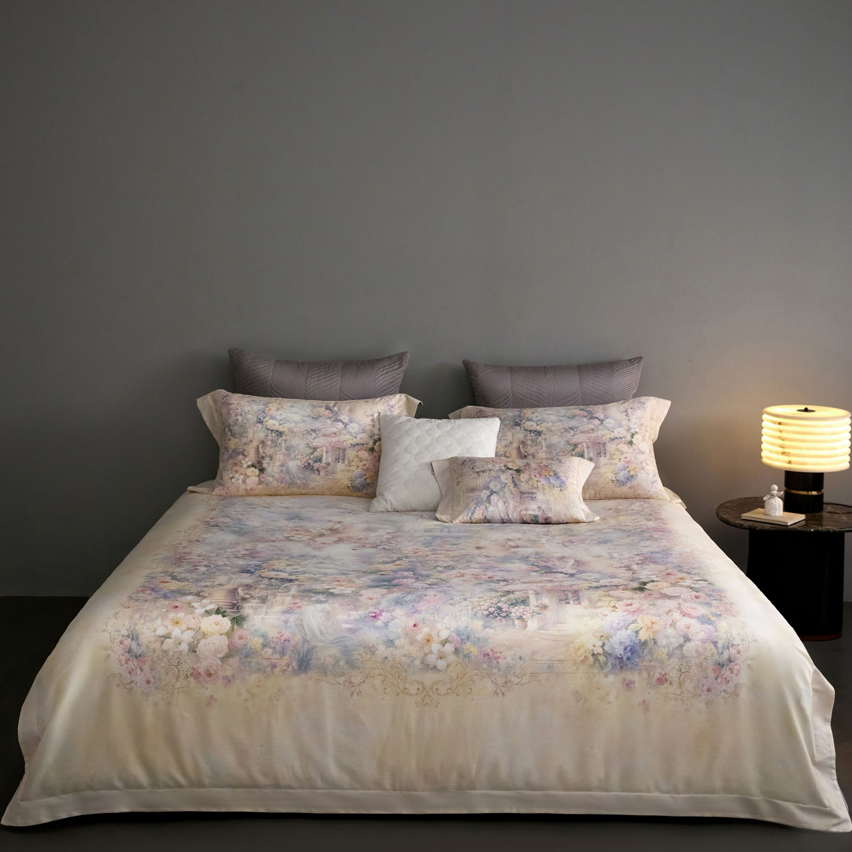 91家纺网 家纺一手货源 找家纺 （总）金奇达家纺 2026新款【茧养·丝光缎】四件套-柏林花事【（会员减40元）标准号全网控价（折后券后）不低于299元】