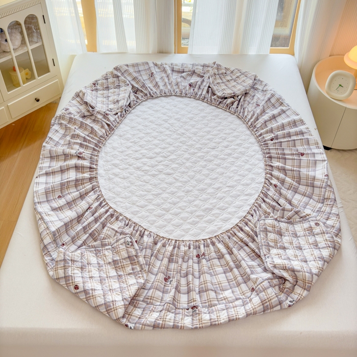 91家纺网 家纺一手货源 找家纺 （总）爱妮玖玖 2026新款全棉纯棉印花系列床笠夹棉四件套