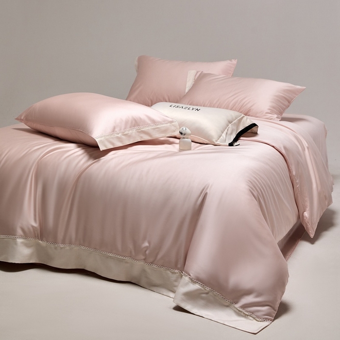 91家纺网 家纺一手货源 找家纺 （总）金奇达家纺 2026新款【茧养·丝光缎】四件套-洛微【标准号全网控价（折后券后）不低于299元（会员减40元）】