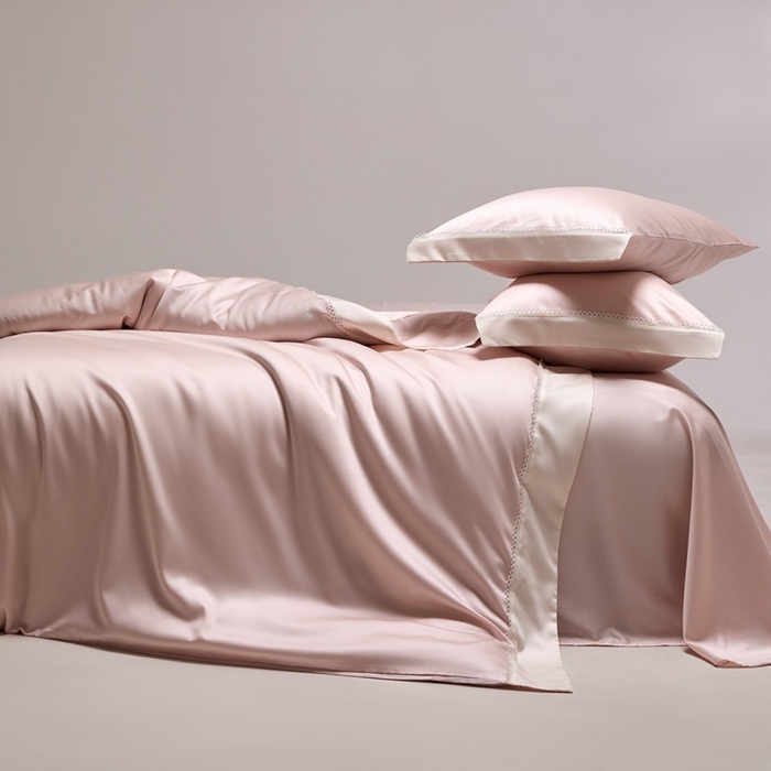 91家纺网 家纺一手货源 找家纺 （总）金奇达家纺 2026新款【茧养·丝光缎】四件套-洛微【标准号全网控价（折后券后）不低于299元（会员减40元）】