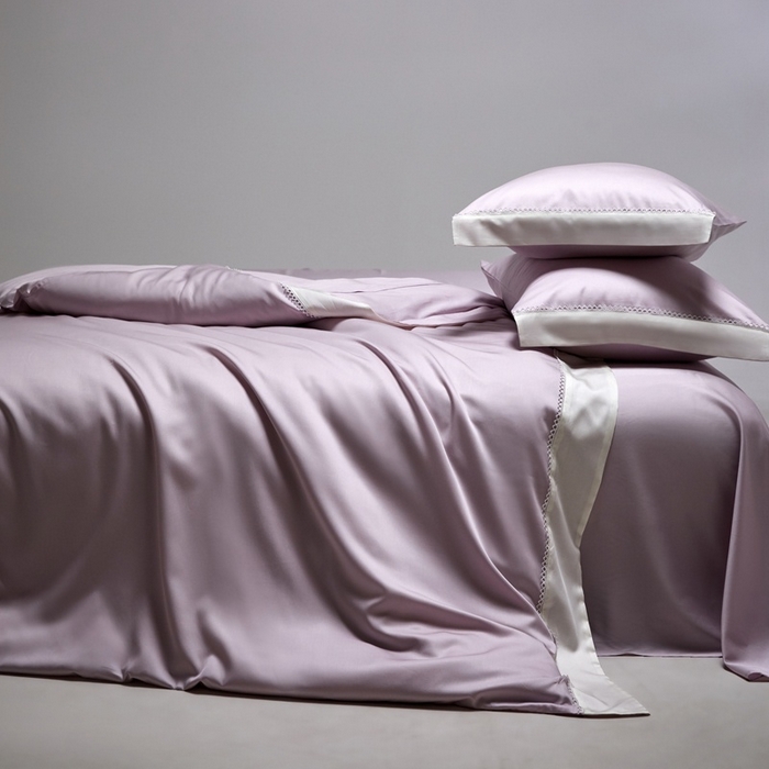 91家纺网 家纺一手货源 找家纺 金奇达家纺 2026新款【茧养·丝光缎】四件套-洛微【标准号全网控价（折后券后）不低于299元（会员减40元）】 洛微-水雾紫