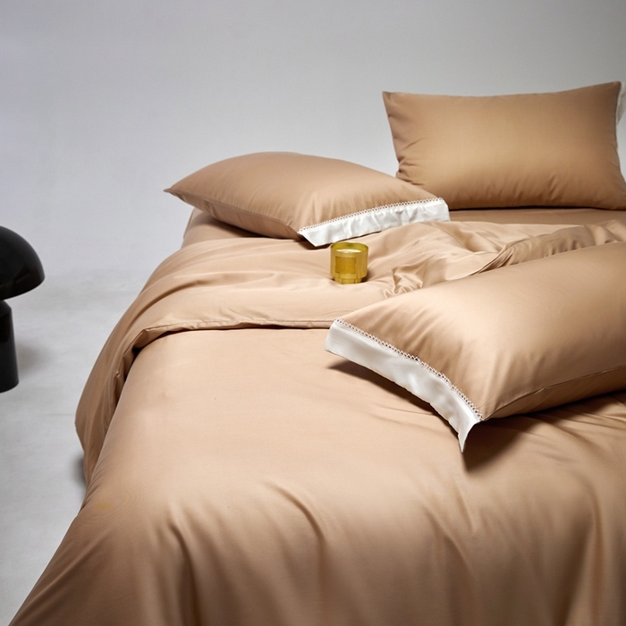 91家纺网 家纺一手货源 找家纺 金奇达家纺 2026新款【茧养·丝光缎】四件套-洛微【标准号全网控价（折后券后）不低于299元（会员减40元）】 洛微- 香槟金