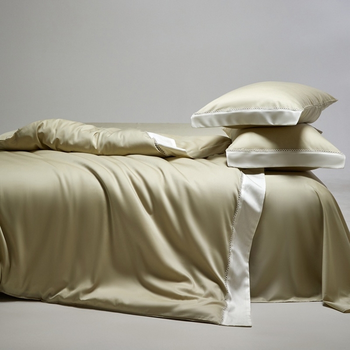 91家纺网 家纺一手货源 找家纺 金奇达家纺 2026新款【茧养·丝光缎】四件套-洛微【标准号全网控价（折后券后）不低于299元（会员减40元）】 洛微-薄荷绿