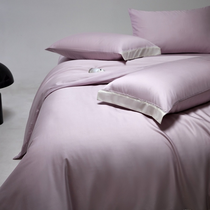 91家纺网 家纺一手货源 找家纺 金奇达家纺 2026新款【茧养·丝光缎】四件套-洛微【标准号全网控价（折后券后）不低于299元（会员减40元）】 洛微-水雾紫