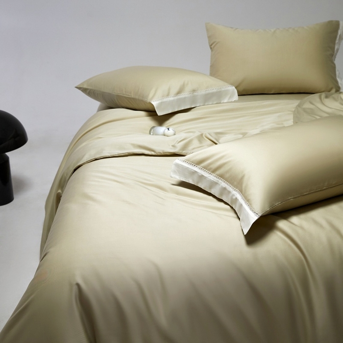 91家纺网 家纺一手货源 找家纺 金奇达家纺 2026新款【茧养·丝光缎】四件套-洛微【标准号全网控价（折后券后）不低于299元（会员减40元）】 洛微-薄荷绿