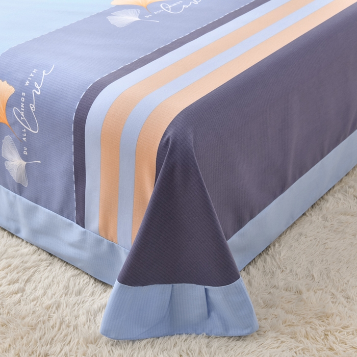 91家纺网 家纺一手货源 找家纺 董成龙 2026新款直播爆款加厚全棉活性磨毛四件套纯棉三件套 若雨千叶