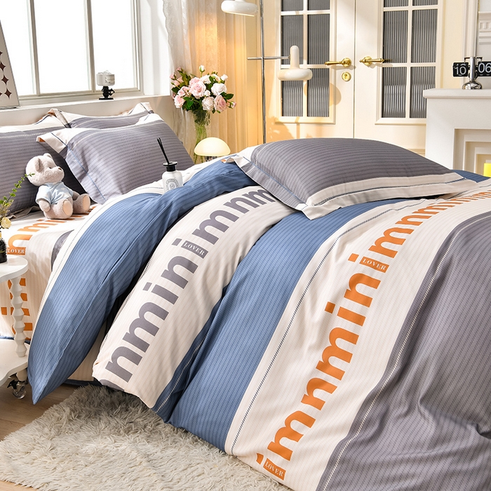 91家纺网 家纺一手货源 找家纺 董成龙 2026新款直播爆款加厚全棉活性磨毛四件套纯棉三件套 莫兰迪