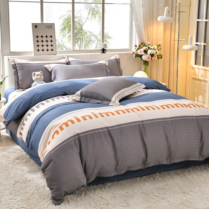 91家纺网 家纺一手货源 找家纺 董成龙 2026新款直播爆款加厚全棉活性磨毛四件套纯棉三件套 莫兰迪