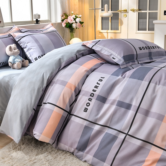 91家纺网 家纺一手货源 找家纺 董成龙 2026新款直播爆款加厚全棉活性磨毛四件套纯棉三件套 简约格调