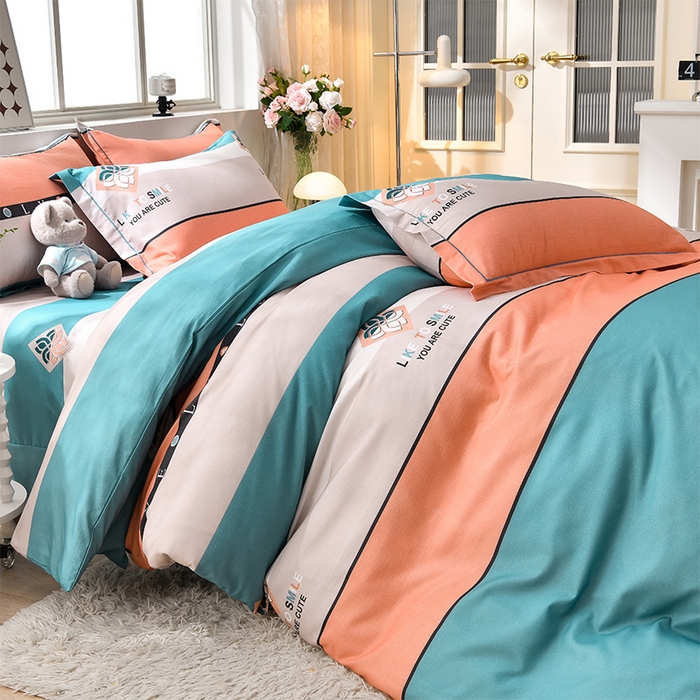 91家纺网 家纺一手货源 找家纺 董成龙 2026新款直播爆款加厚全棉活性磨毛四件套纯棉三件套 都市英伦