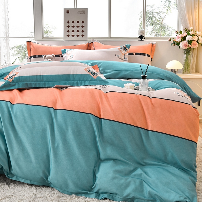 91家纺网 家纺一手货源 找家纺 董成龙 2026新款直播爆款加厚全棉活性磨毛四件套纯棉三件套 都市英伦