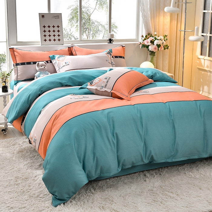 91家纺网 家纺一手货源 找家纺 董成龙 2026新款直播爆款加厚全棉活性磨毛四件套纯棉三件套 都市英伦