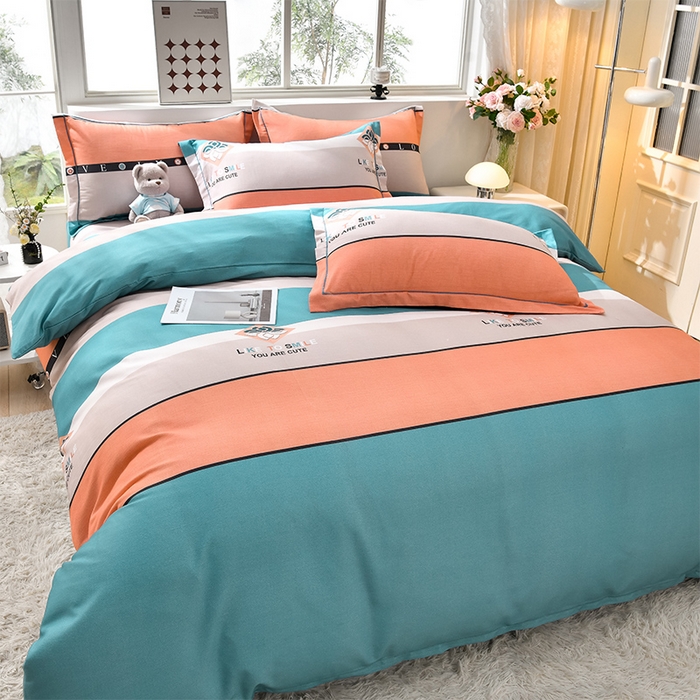 91家纺网 家纺一手货源 找家纺 董成龙 2026新款直播爆款加厚全棉活性磨毛四件套纯棉三件套 都市英伦