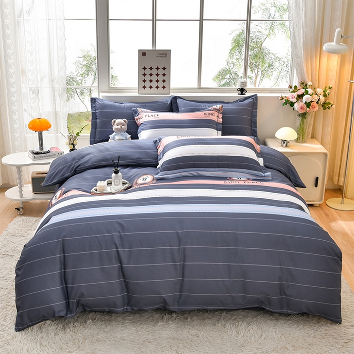 董成龙 2026新款直播爆款加厚全棉活性磨毛四件套纯棉三件套 北欧岗山