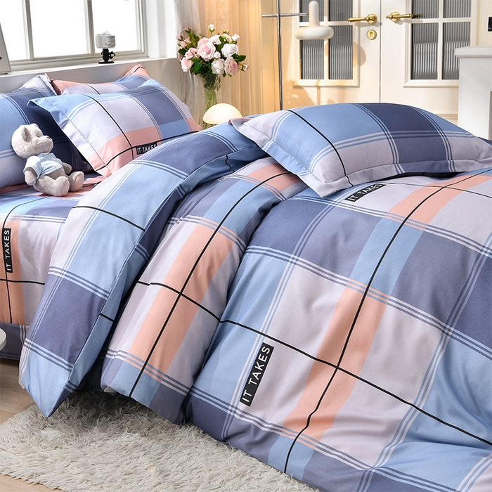 91家纺网 家纺一手货源 找家纺 董成龙 2026新款直播爆款加厚全棉活性磨毛四件套纯棉三件套 华夫格