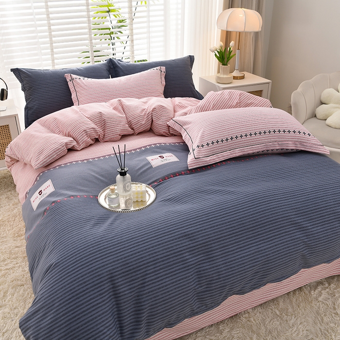 91家纺网 家纺一手货源 找家纺 董成龙 2026新款直播爆款加厚全棉活性磨毛四件套纯棉三件套 铂尔曼