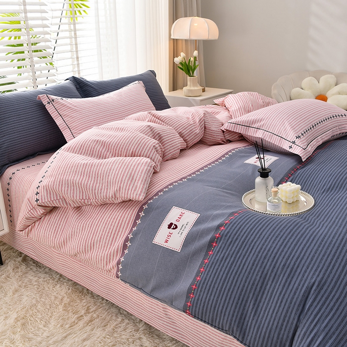 91家纺网 家纺一手货源 找家纺 董成龙 2026新款直播爆款加厚全棉活性磨毛四件套纯棉三件套 铂尔曼