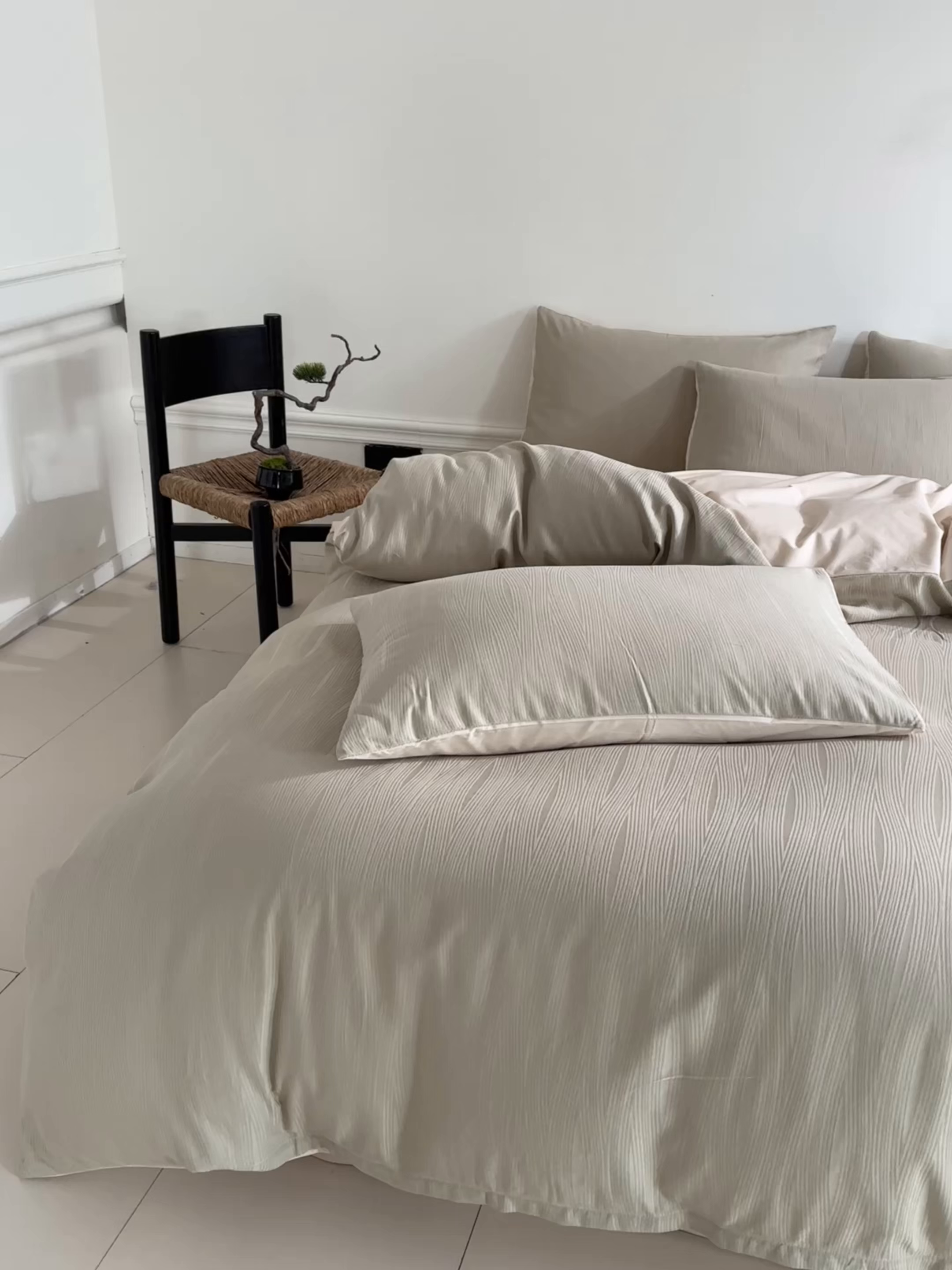 91家纺网 家纺一手货源 找家纺 （总）眠博士 2026春夏新款60s全棉纯棉水洗立体提花四件套