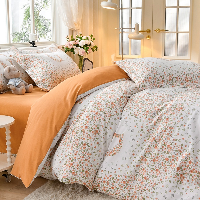 91家纺网 家纺一手货源 找家纺 董成龙 2026新款直播爆款加厚全棉活性磨毛四件套纯棉三件套 春媱