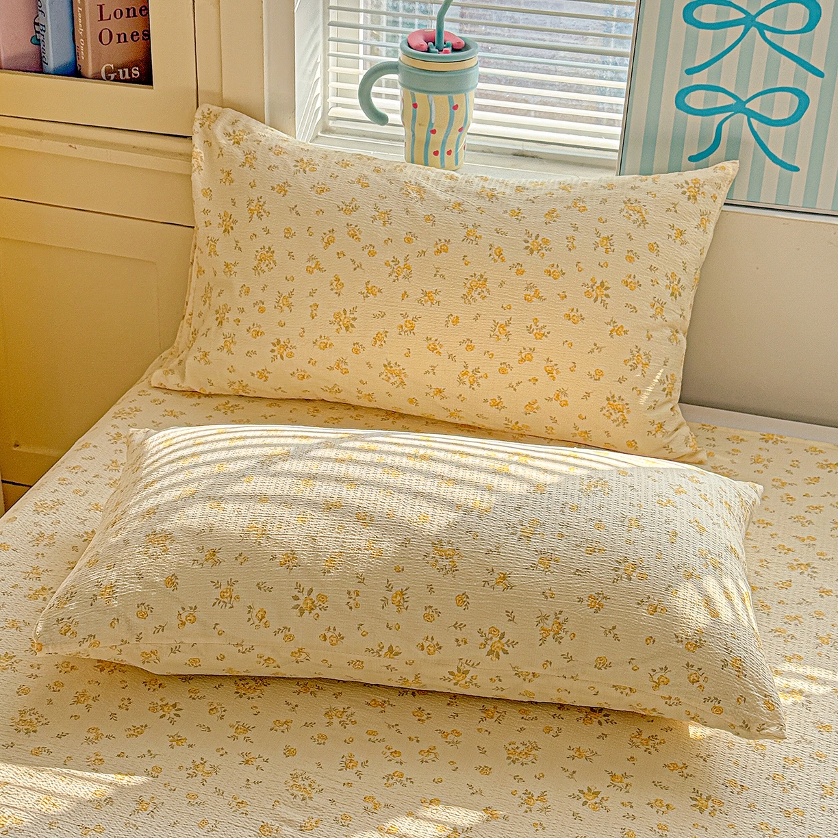 91家纺网 家纺一手货源 找家纺 仟人梦 2026新款云感双层纱印花单床单-叠拍图 舒芙蕾