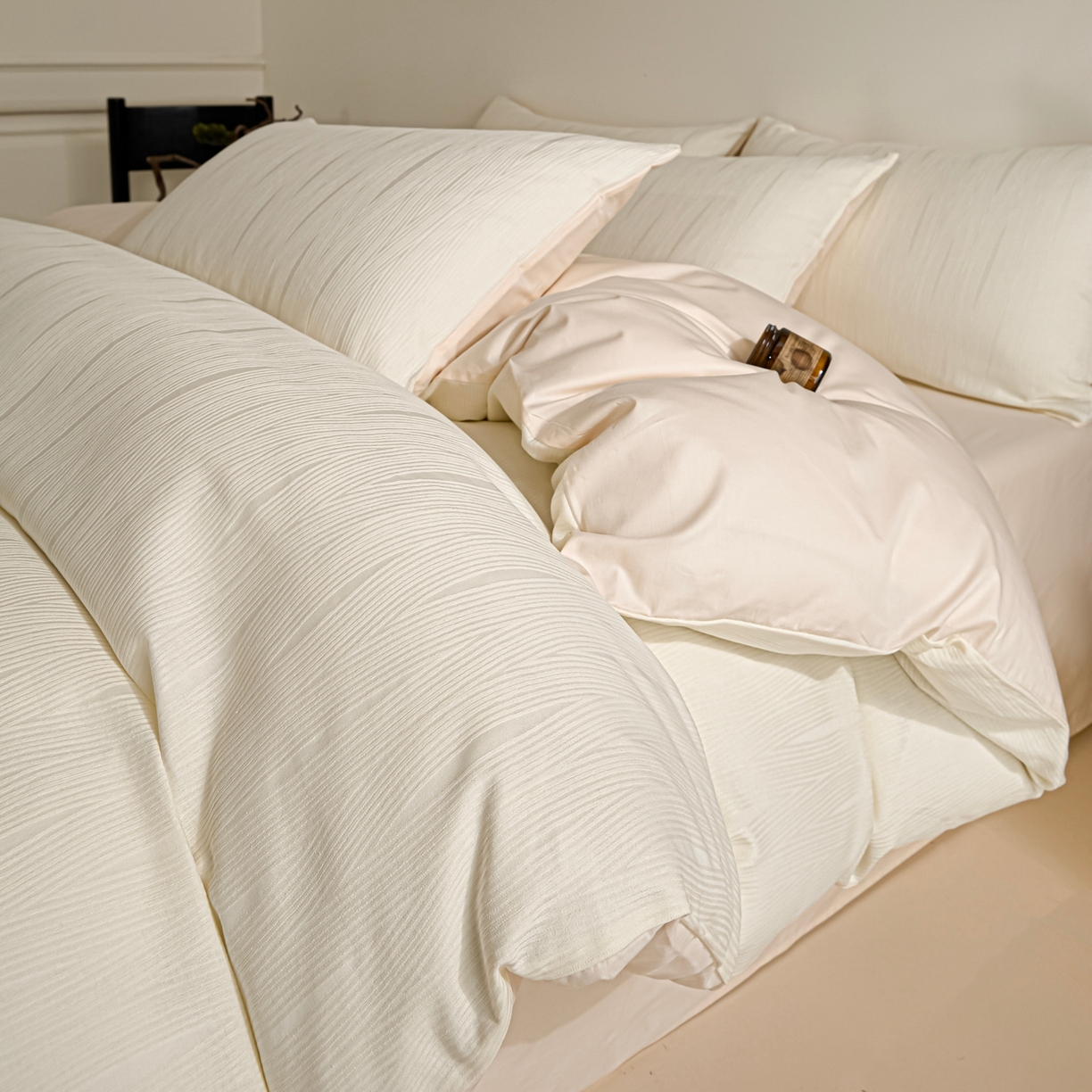 91家纺网 家纺一手货源 找家纺 （总）眠博士 2026春夏新款60s全棉纯棉水洗立体提花四件套