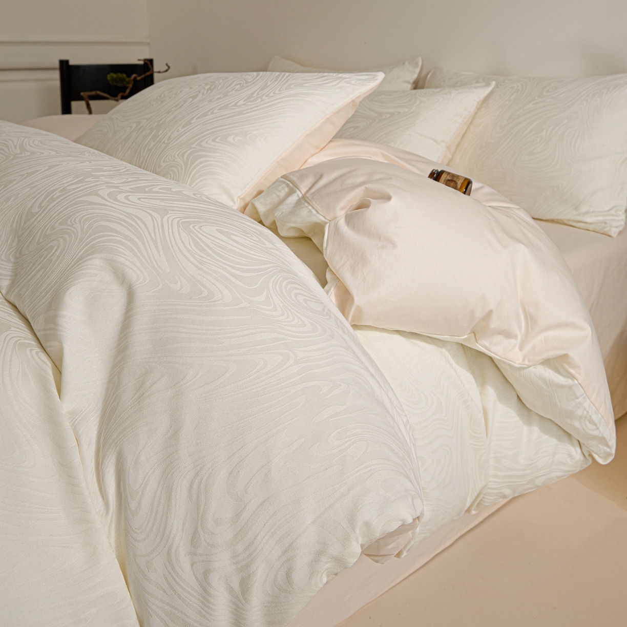 91家纺网 家纺一手货源 找家纺 （总）眠博士 2026春夏新款60s全棉纯棉水洗立体提花四件套