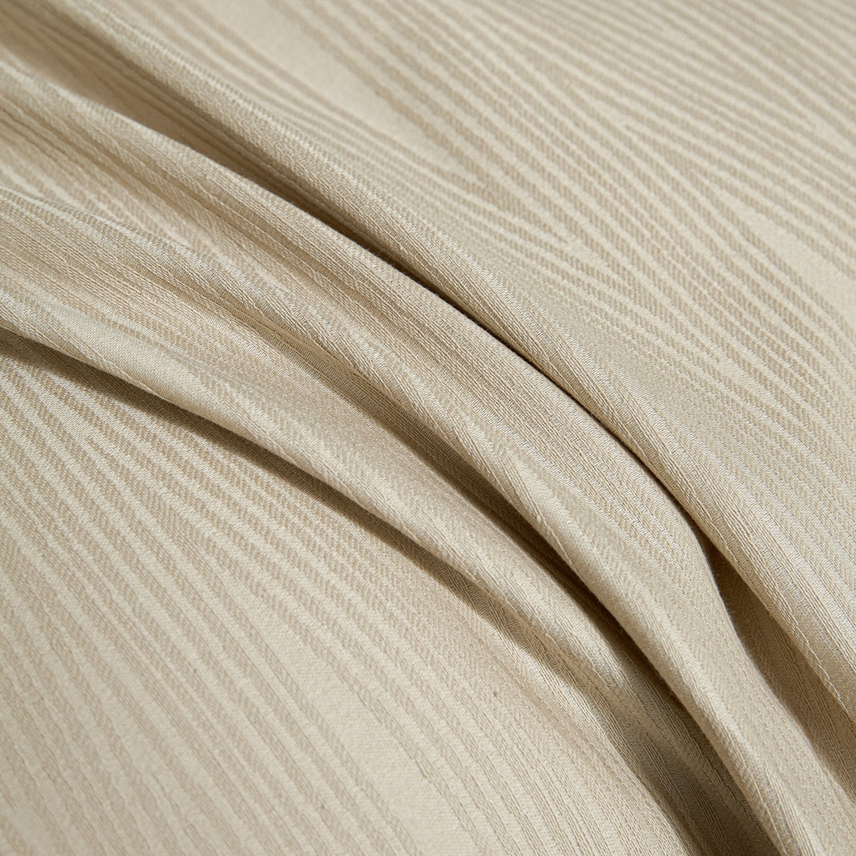 91家纺网 家纺一手货源 找家纺 眠博士 2026春夏新款60s全棉纯棉水洗立体提花四件套 麦浪-卡其