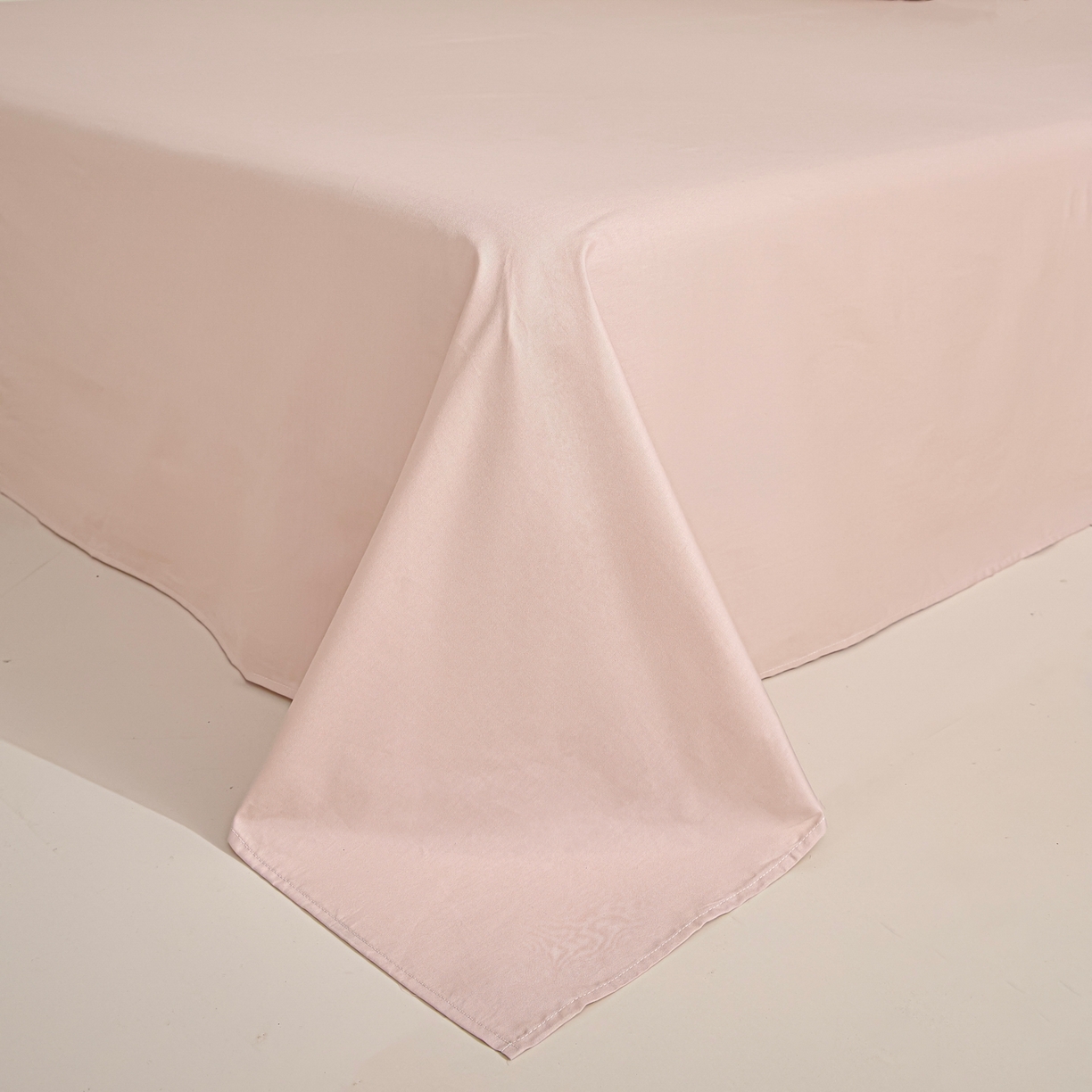 91家纺网 家纺一手货源 找家纺 眠博士 2026春夏新款60s全棉纯棉水洗立体提花四件套 麦浪-柔粉