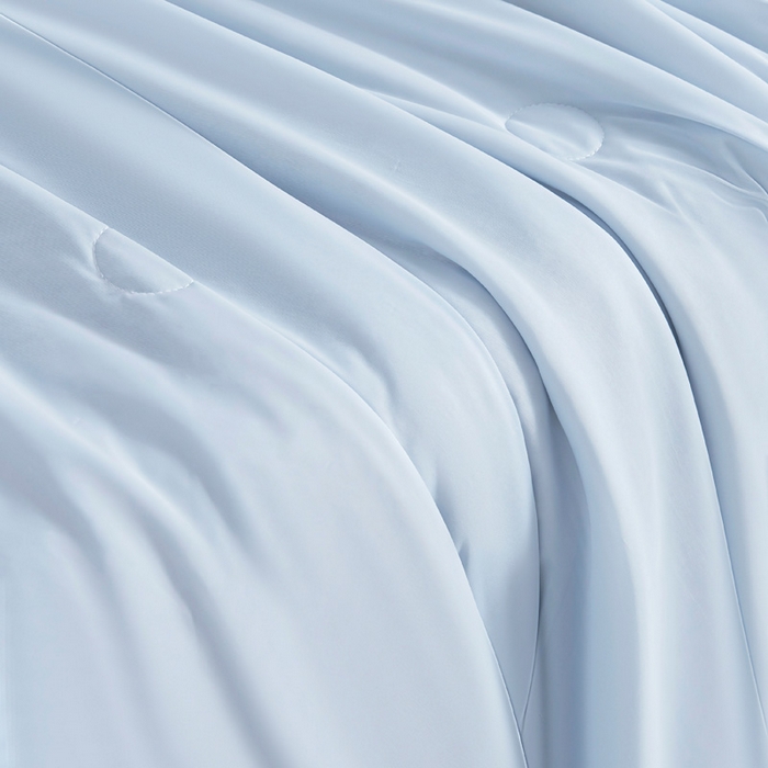 91家纺网 家纺一手货源 找家纺 宇淳国际 2026新款凉感丝夏被被子被芯系列 天空蓝+绅士灰