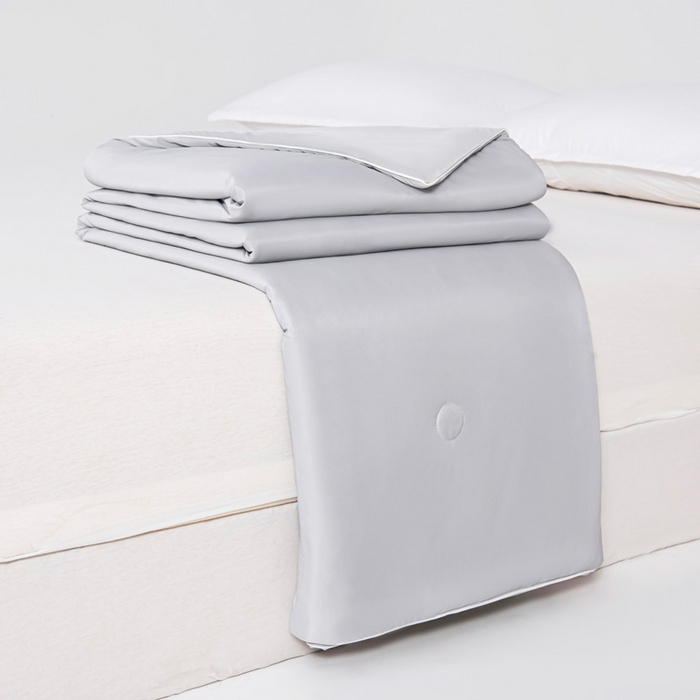 91家纺网 家纺一手货源 找家纺 宇淳国际 2026新款凉感丝夏被被子被芯系列 绅士灰