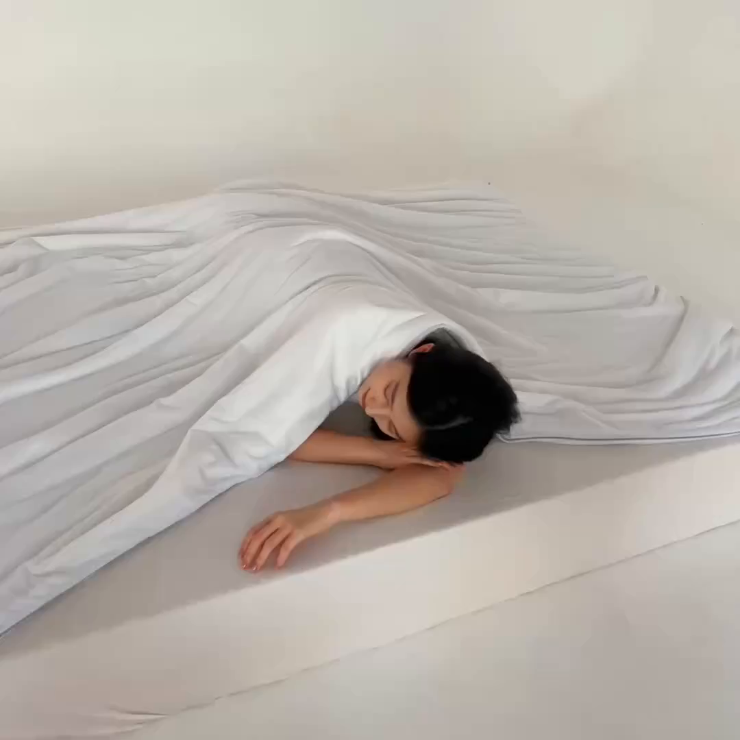 91家纺网 家纺一手货源 找家纺 宇淳国际 2026新款凉感丝夏被被子被芯系列 珍珠白