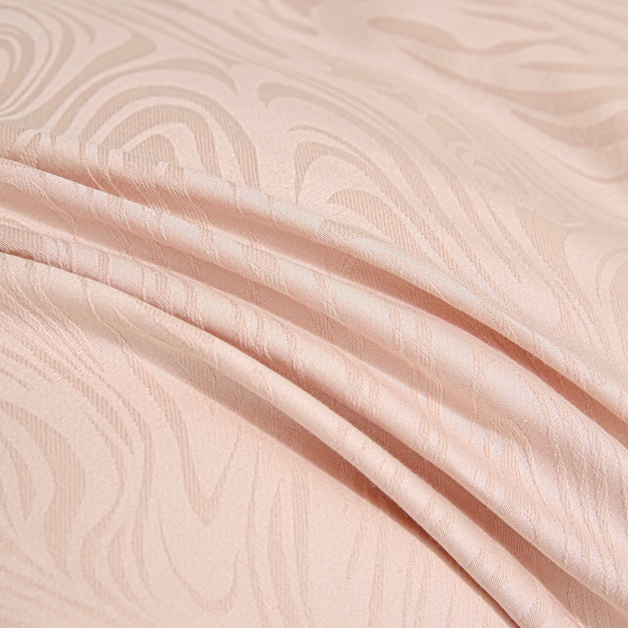 91家纺网 家纺一手货源 找家纺 眠博士 2026春夏新款60s全棉纯棉水洗立体提花四件套 迷境-柔粉