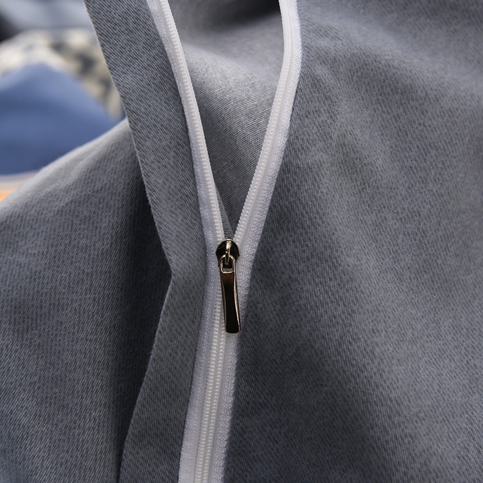 91家纺网 家纺一手货源 找家纺 董成龙 2026新款直播爆款加厚全棉活性磨毛四件套纯棉三件套 海派绅士-灰