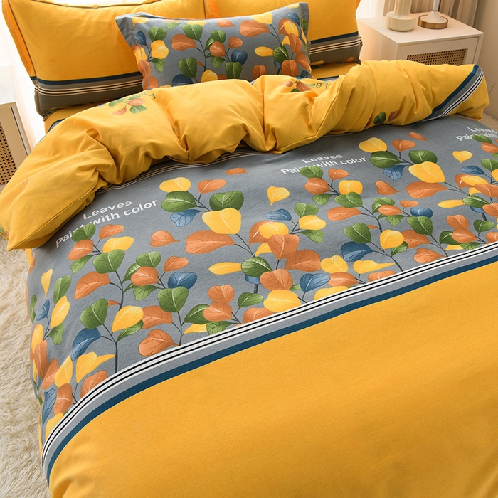 91家纺网 家纺一手货源 找家纺 董成龙 2026新款直播爆款加厚全棉活性磨毛四件套纯棉三件套 开枝散叶