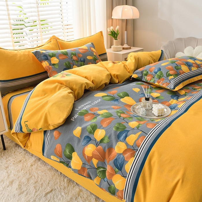 91家纺网 家纺一手货源 找家纺 董成龙 2026新款直播爆款加厚全棉活性磨毛四件套纯棉三件套 开枝散叶