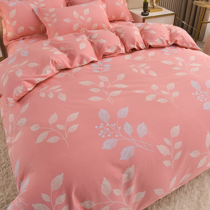 91家纺网 家纺一手货源 找家纺 董成龙 2026新款直播爆款加厚全棉活性磨毛四件套纯棉三件套 潘多拉-粉