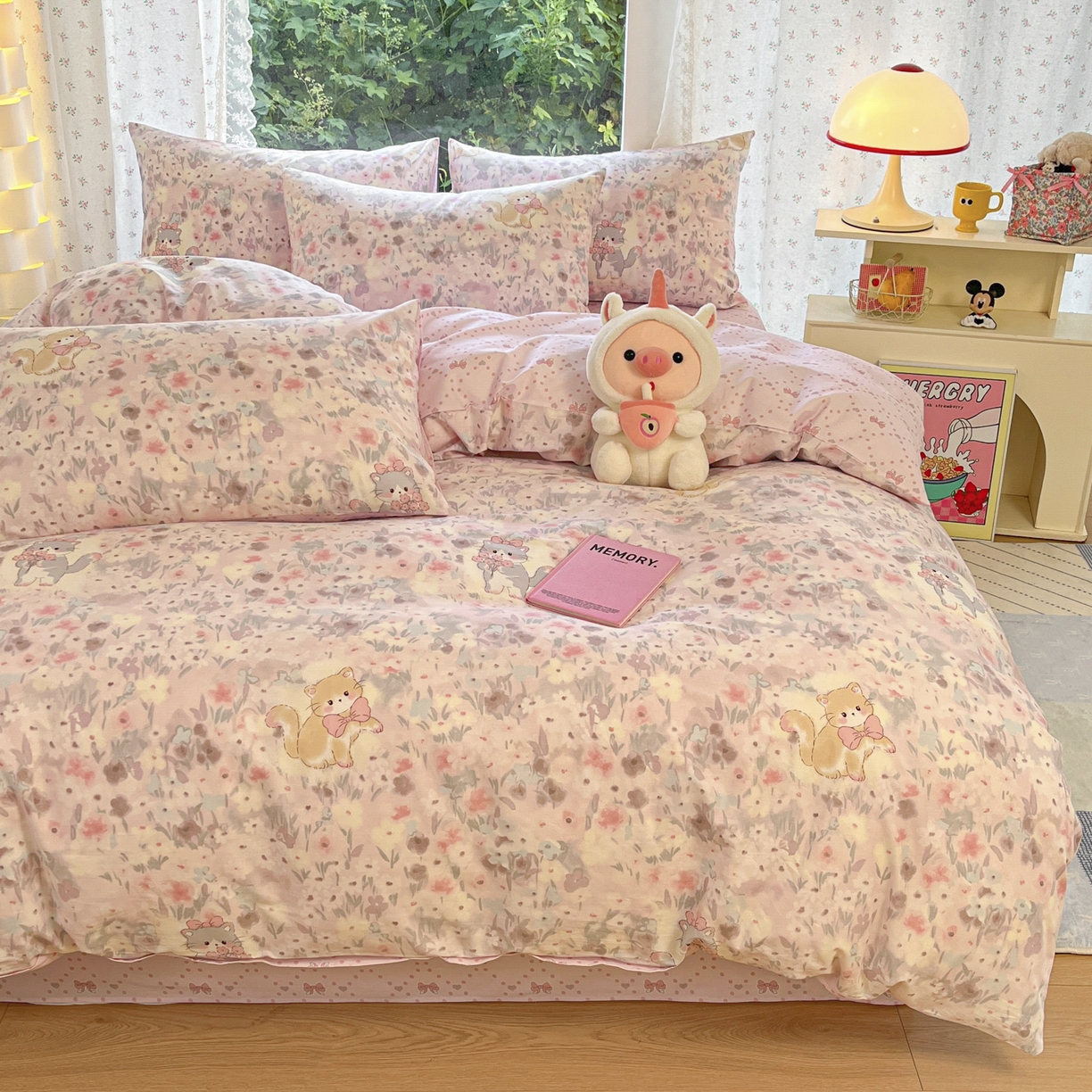 91家纺网 家纺一手货源 找家纺 晨希家居 2026新款全棉13070印花四件套（提供买家秀） 全棉-童话故事