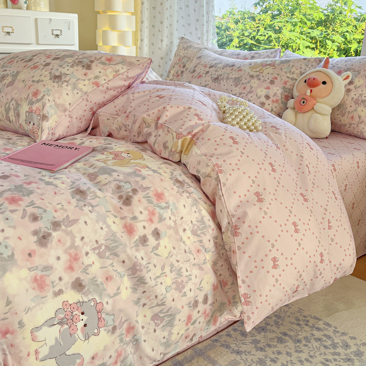 91家纺网 家纺一手货源 找家纺 晨希家居 2026新款全棉13070印花四件套（提供买家秀） 全棉-童话故事